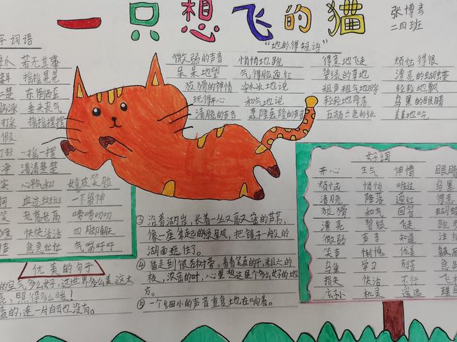 一只想飞的猫描写了一只什么猫？（想养猫的喵）