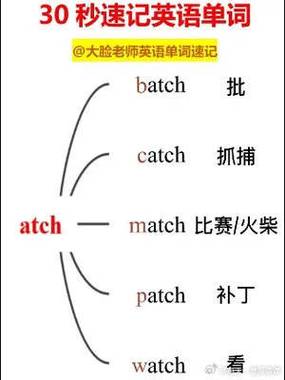 英语单词中带atch有那些？（狗娘养的 英语）